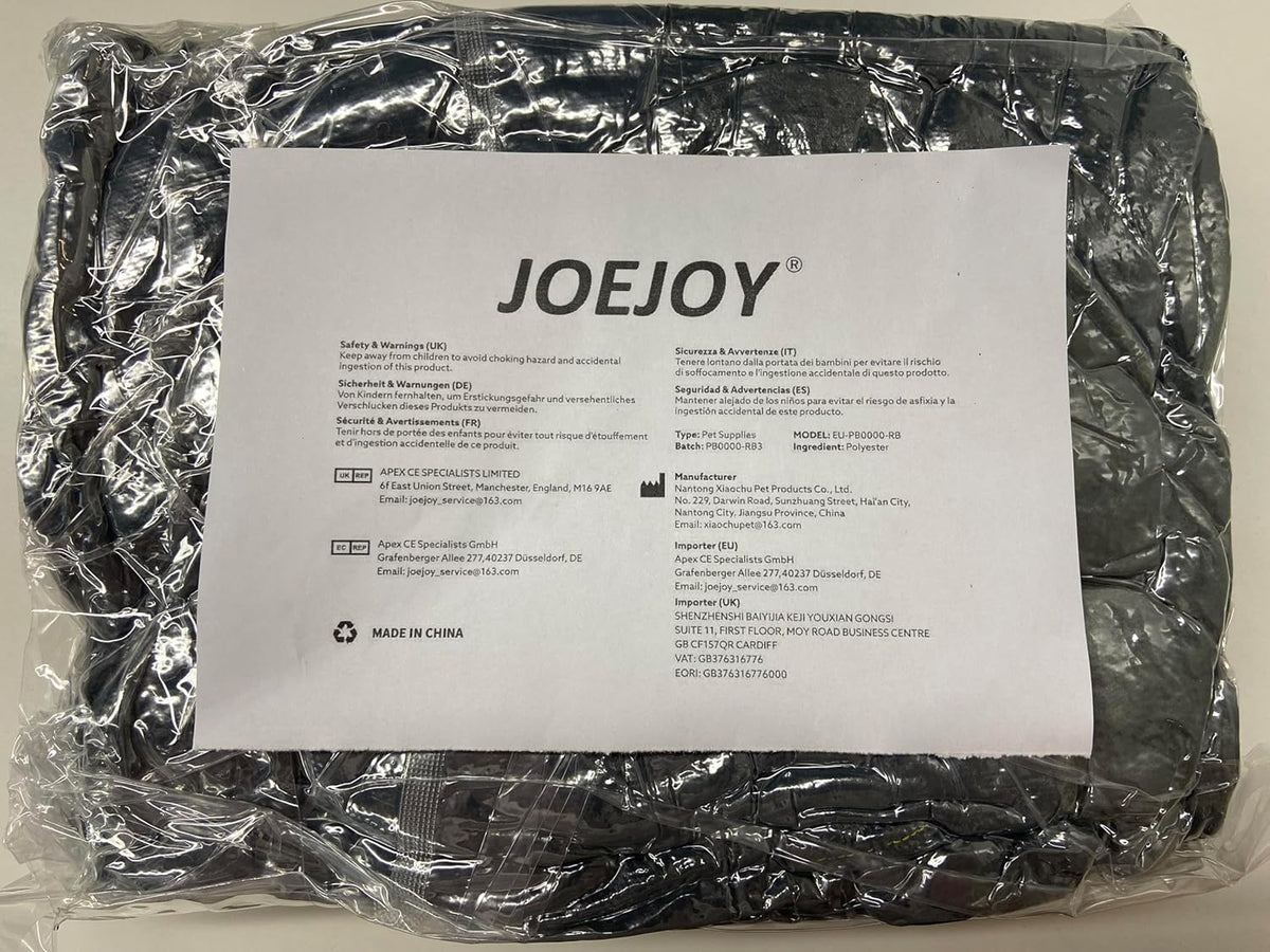 JOEJOY Dog Bed Medium - Washable Rectangle Dog Beds, Anti-Anxiety, Soft Plush Non-Slip Bottom Pet Bed - Small | Medium | Large Size Mattress Mat, Grey