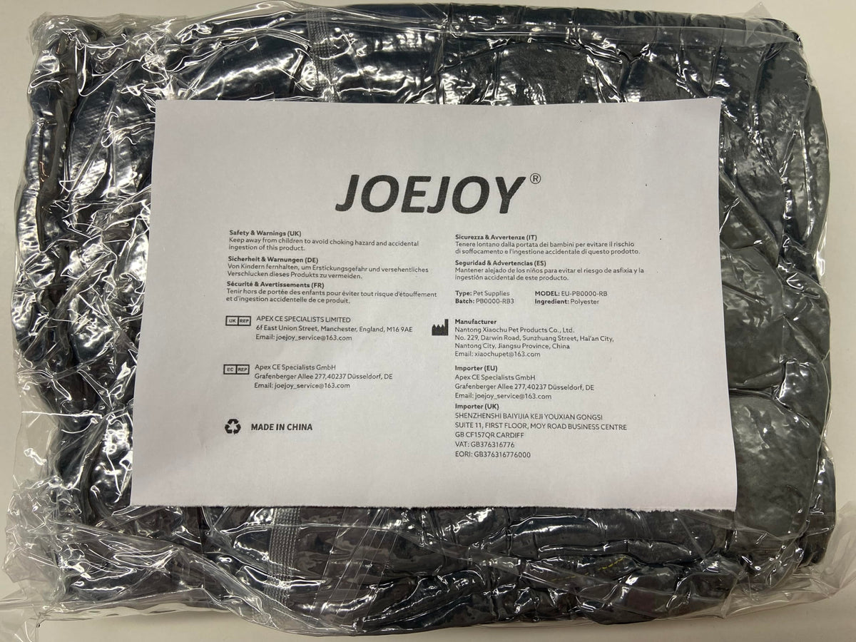 JOEJOY Dog Bed Medium - Washable Rectangle Dog Beds, Anti-Anxiety, Soft Plush Non-Slip Bottom Pet Bed - Small | Medium | Large Size Mattress Mat, Grey