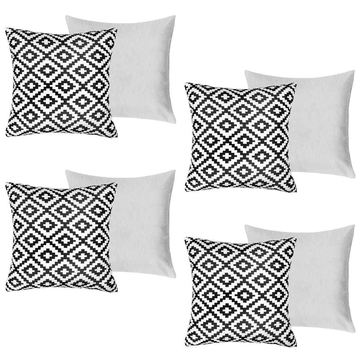 OHS Print Outdoor Cushion Covers Garden Water Resistant Filled Inserts Seat Set