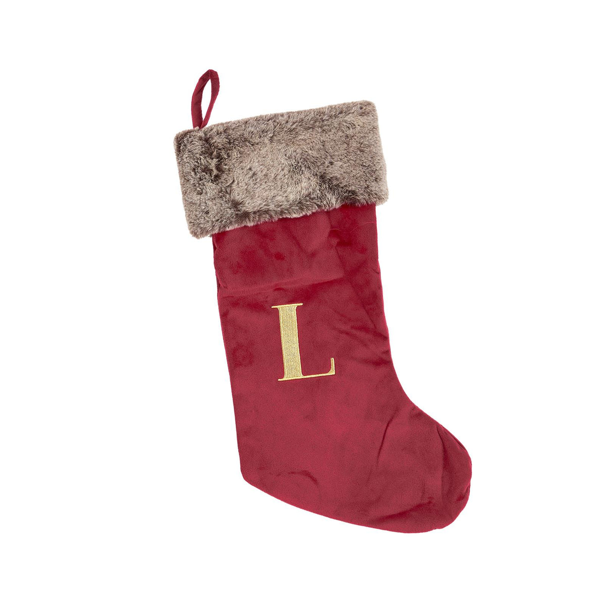 OHS Christmas Alphabet Stocking Sack Set Festive Xmas Santa Gift Bag