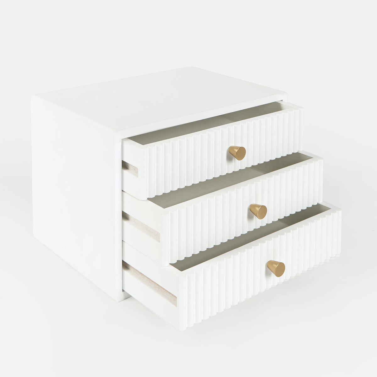 OHS Ribbed Desktop Drawers Organiser Freestanding Tabletop Cabinet Storage Unit