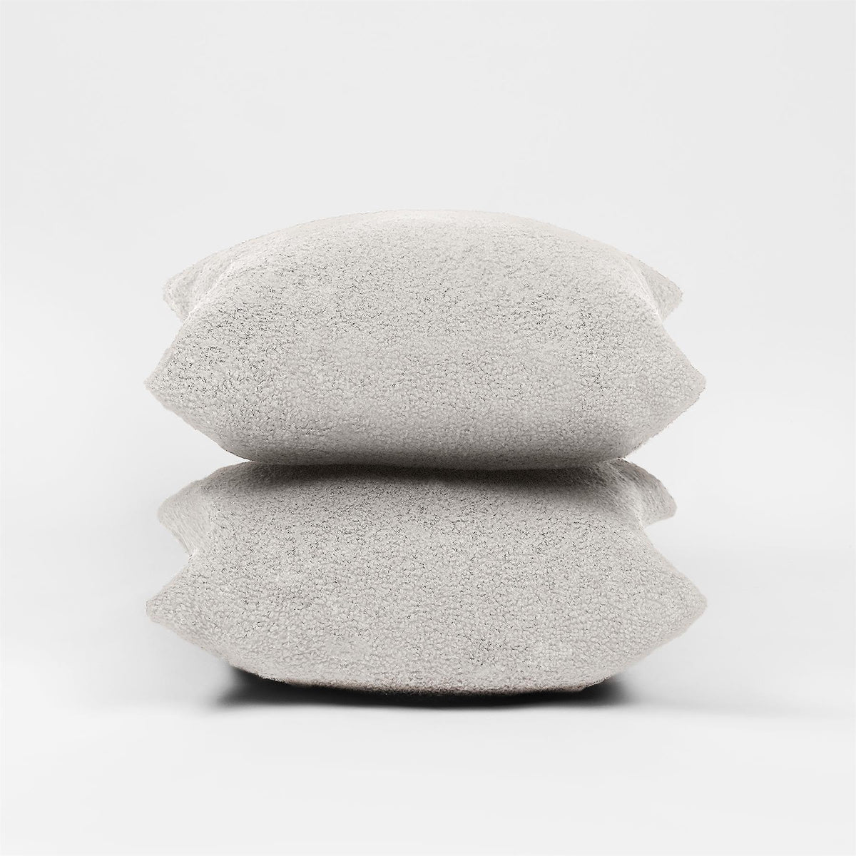 OHS Boucle Cushion Covers  2 Pack Teddy Fleece Square Pillowcases Home Decor