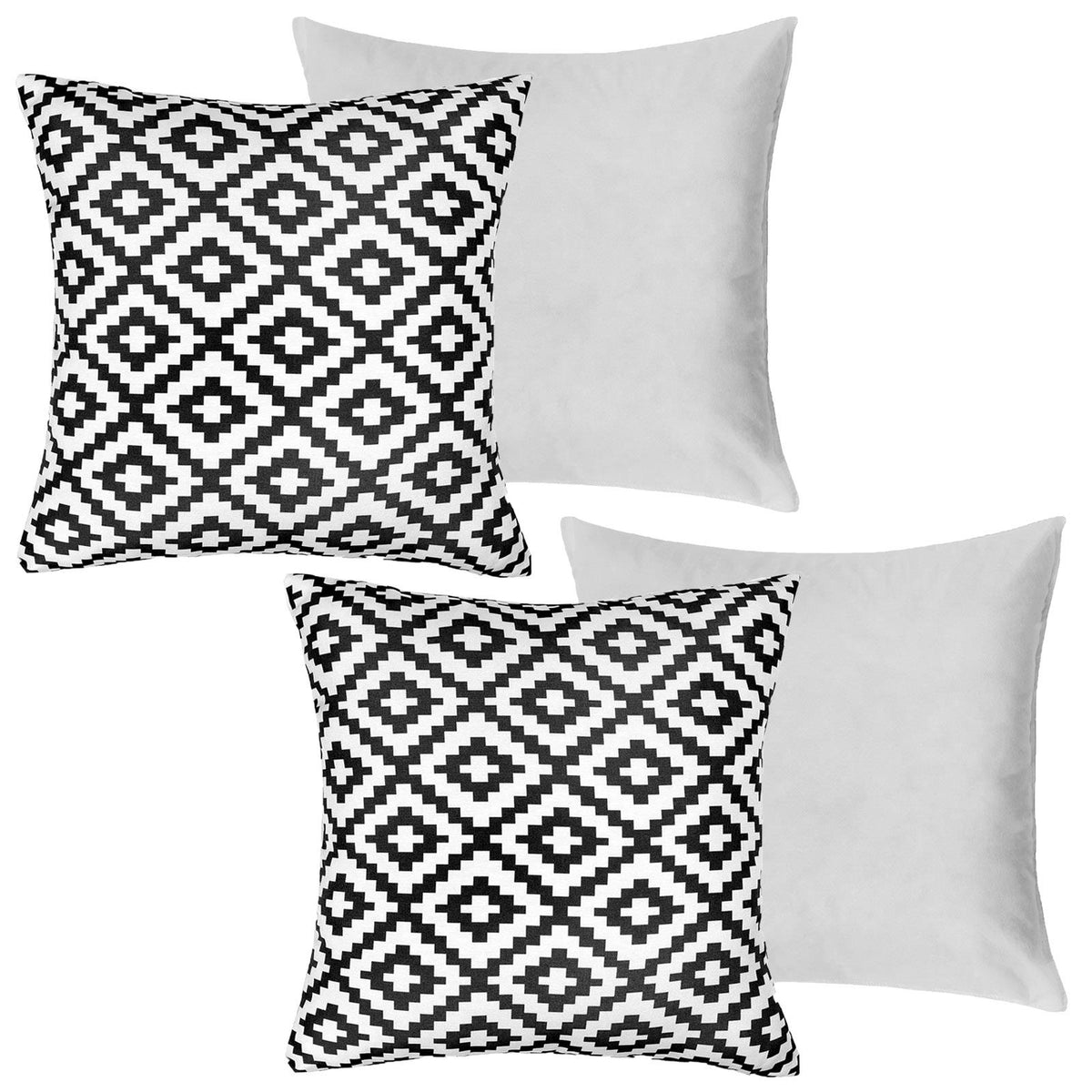 OHS Print Outdoor Cushion Covers Garden Water Resistant Filled Inserts Seat Set