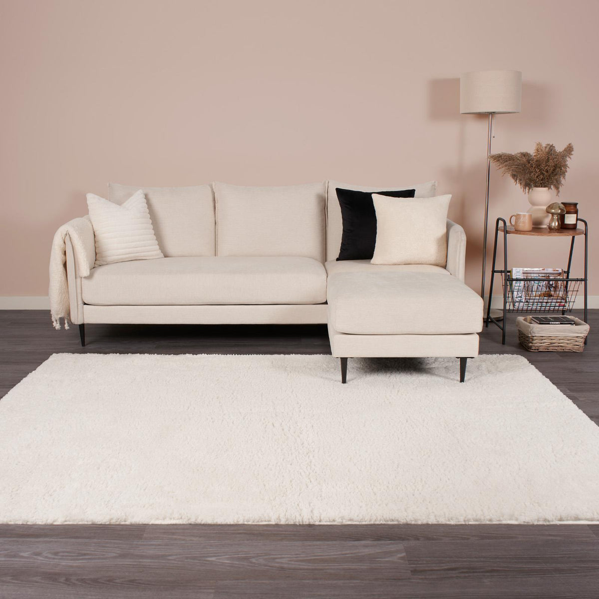 OHS Fluffy Teddy Rug Soft Bedroom Floor Carpet Plush Area Mats For Living Room