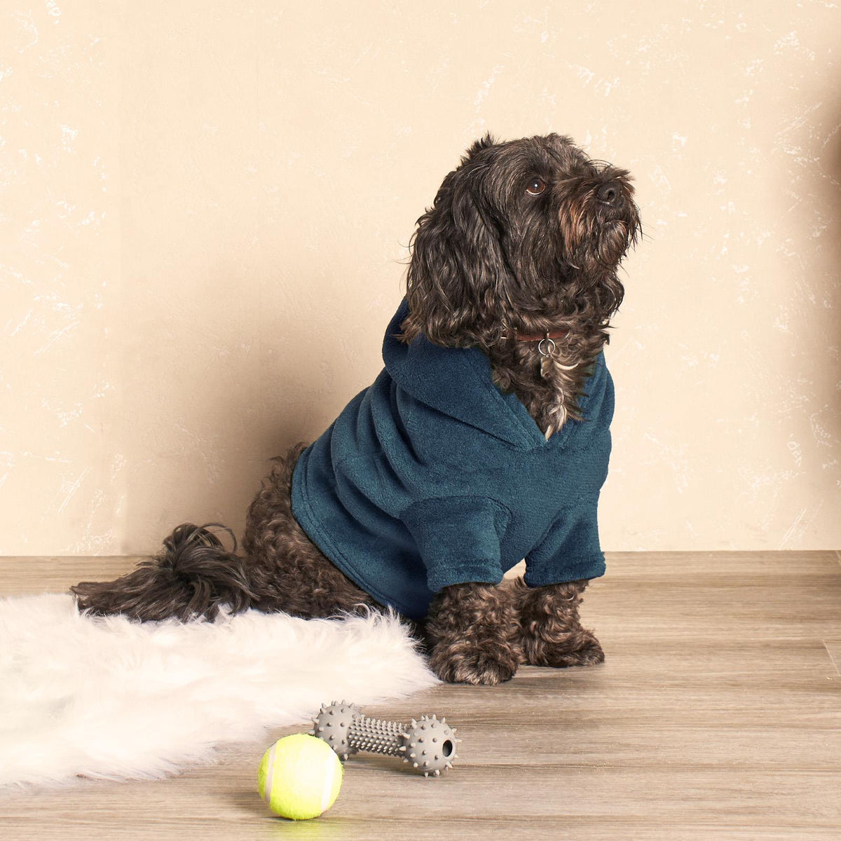 OHS Pet Dog Sherpa Hoodie Winter Warm Fleece Puppy Outfit Suit Soft Cat Jumper