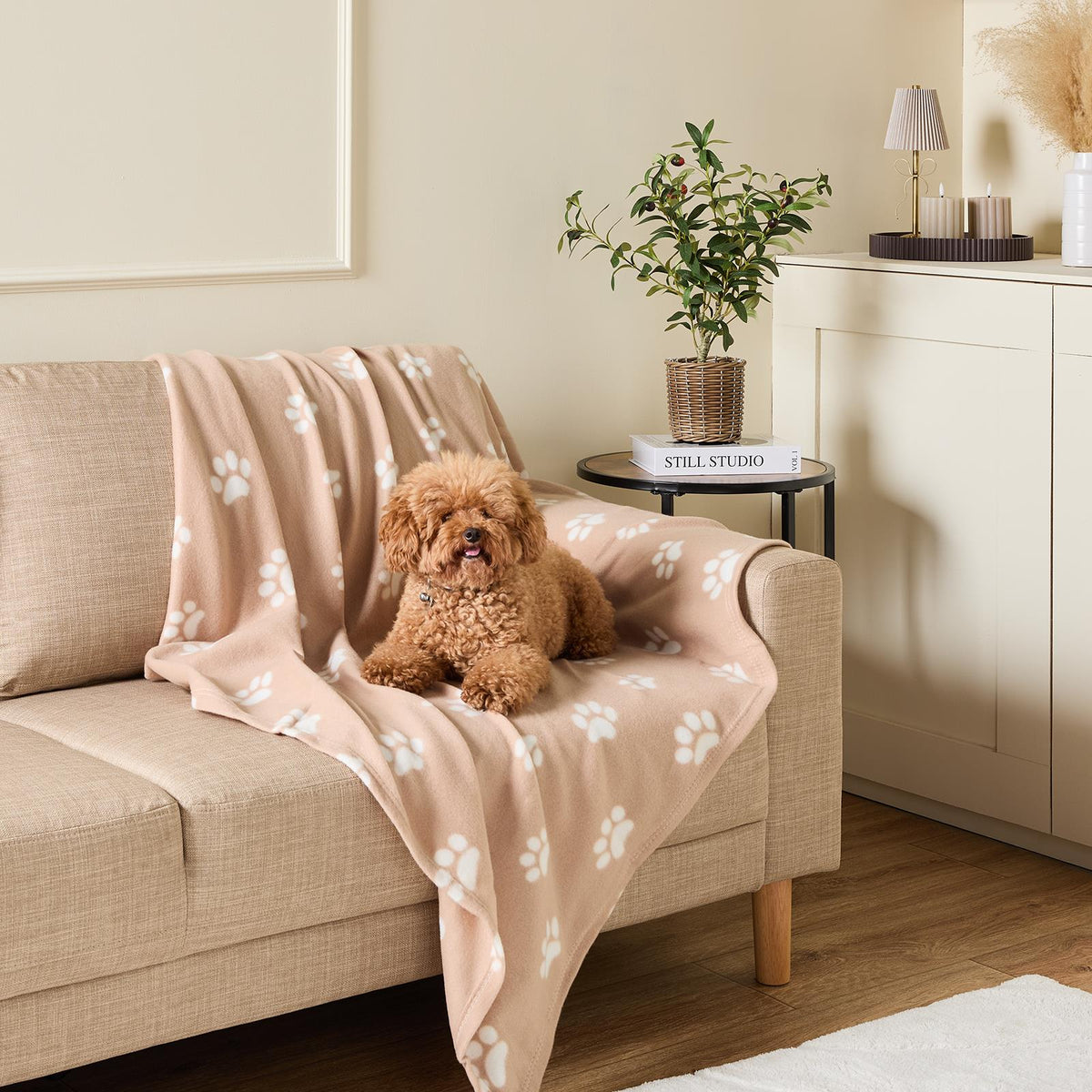 OHS Pet Blanket Dog Warm Fleece Cat Throw Paw Puppy Animal Soft Mat