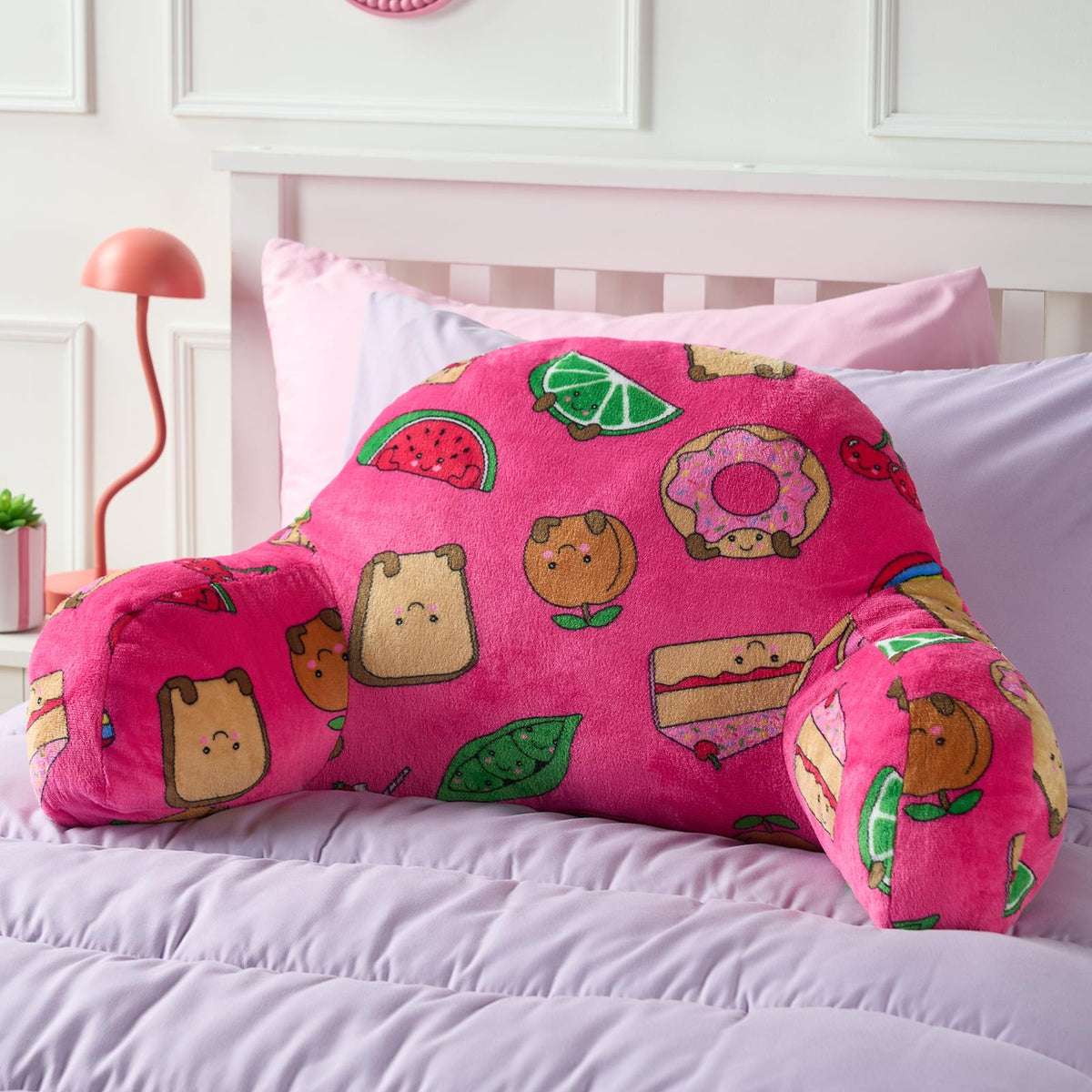 OHS Kids Gaming Cushion Bed Reading Pillow Soft Support with Arms Lumbar Chair