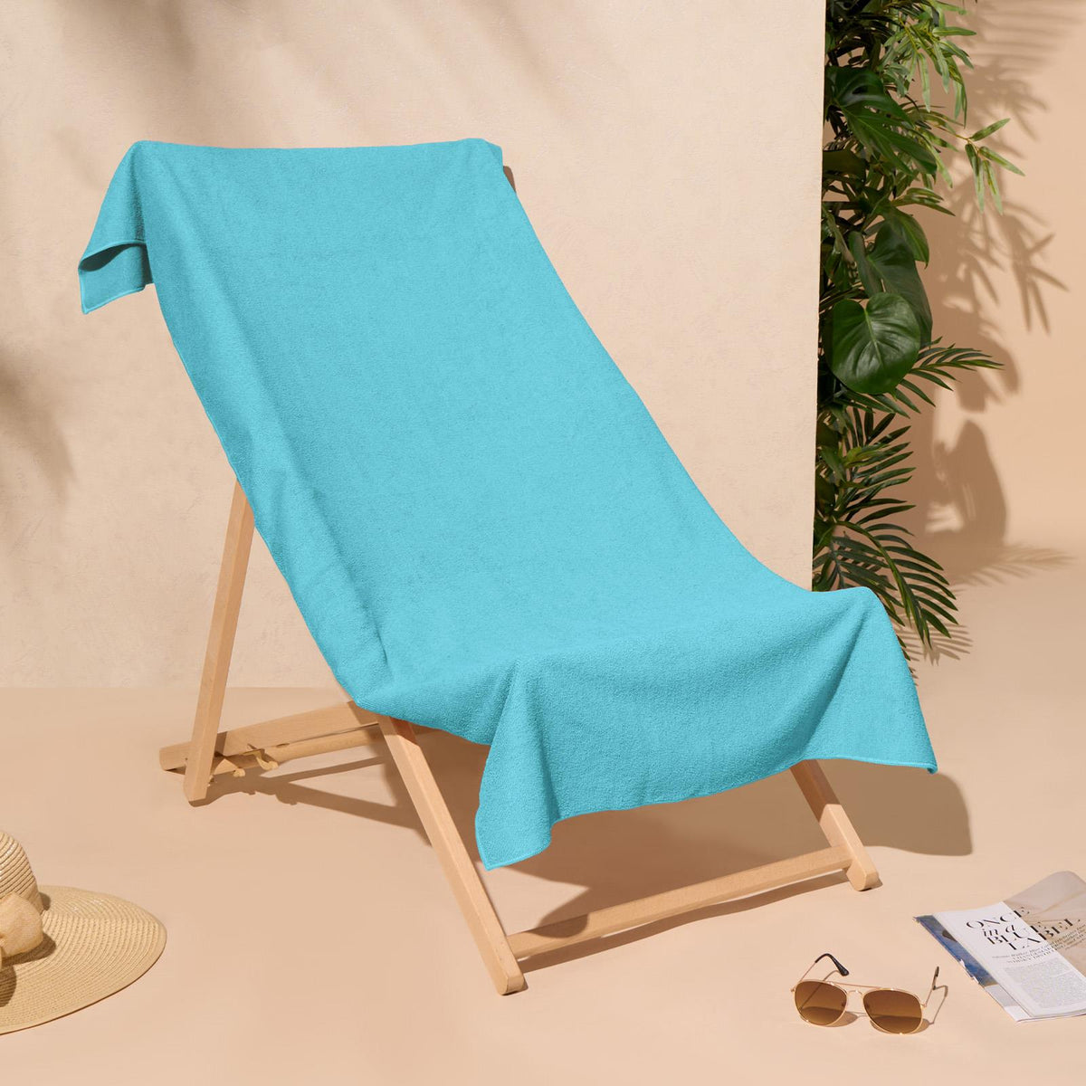 OHS Large Beach Towel Microfiber Lightweight Quick Dry Bath Gym Sports