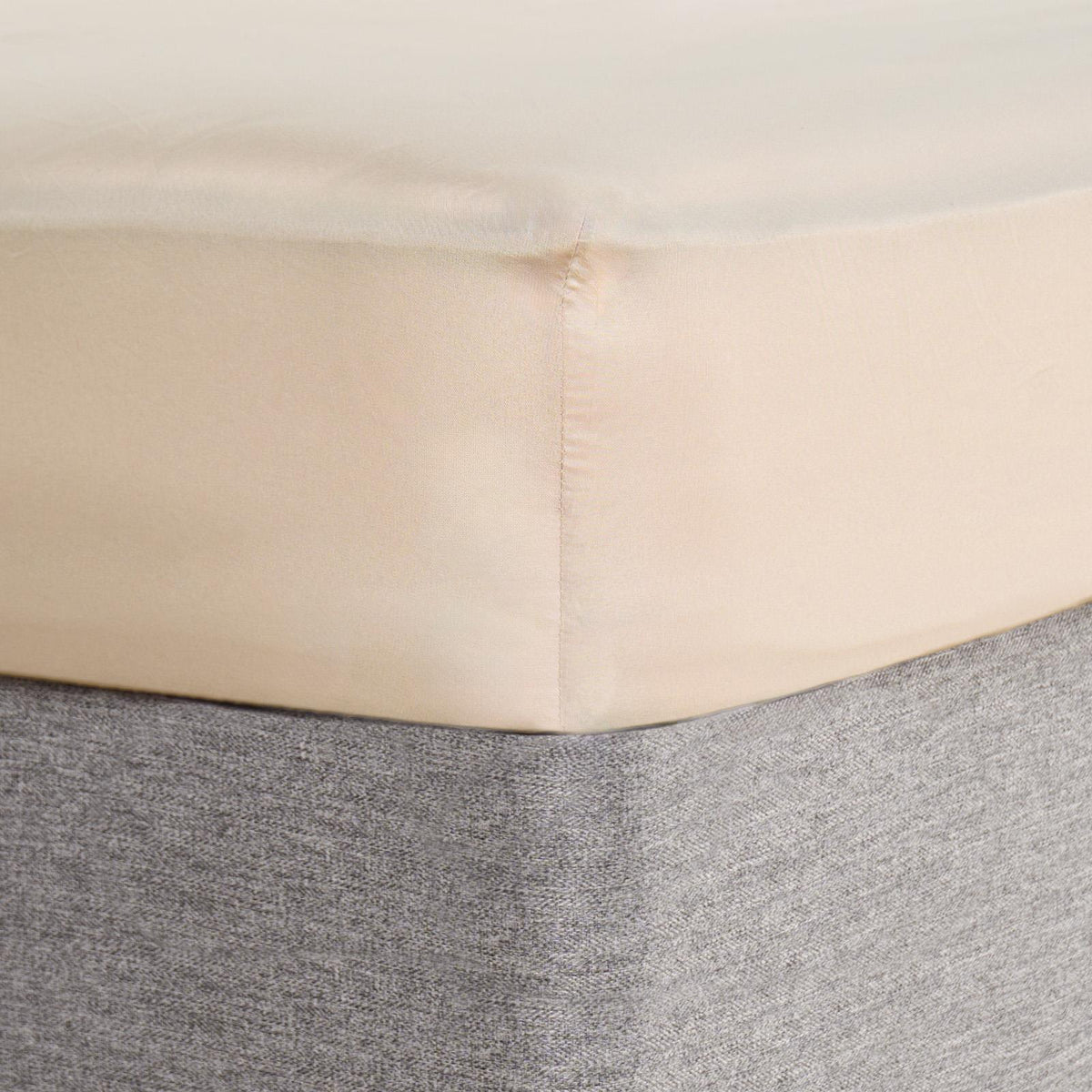 OHS Luxury 100% Cotton Deep Fitted Sheet Full Bedding Single Double King