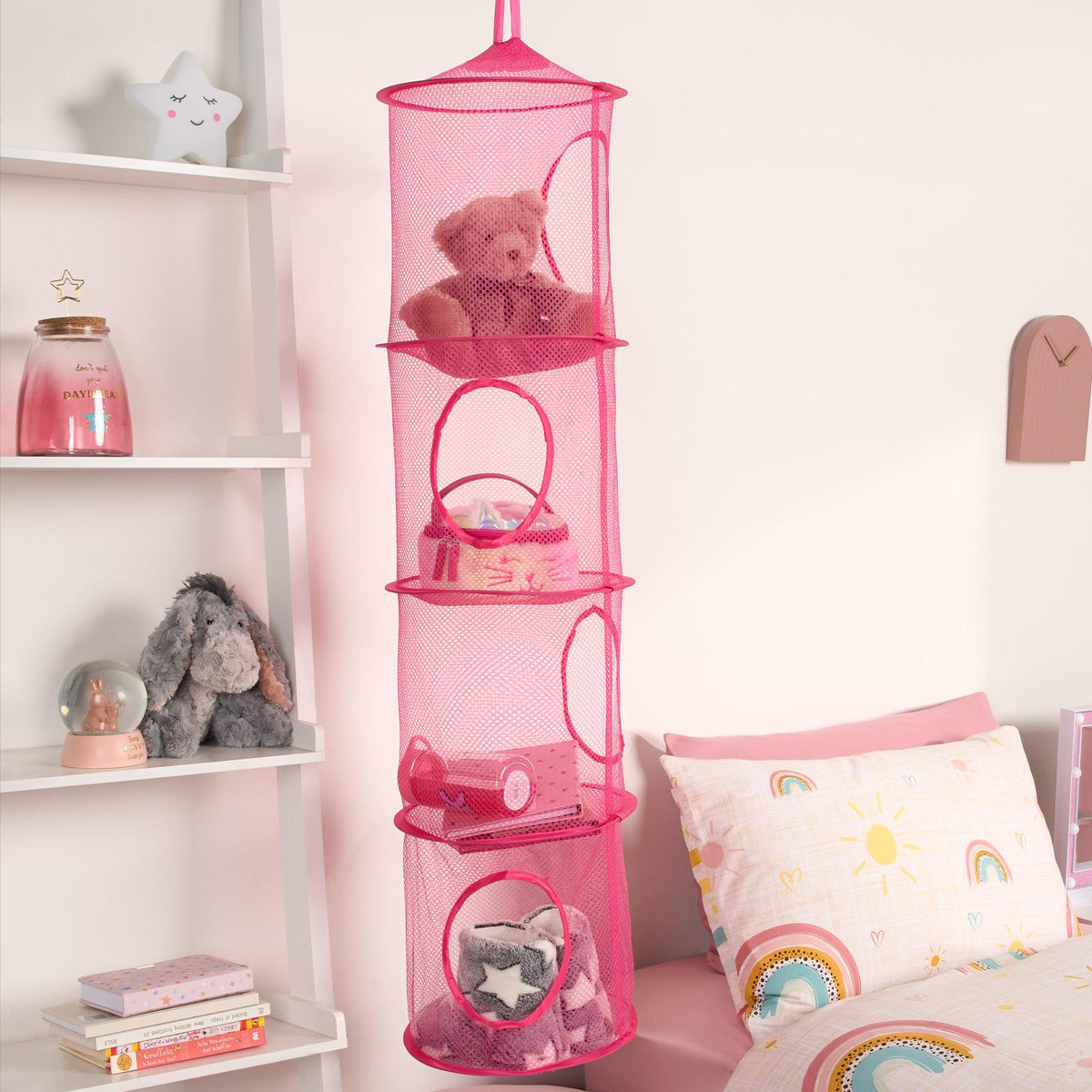 Large Storage Basket Hanging Kids Space Saving Tidy Shoes Clothing Toy Organiser