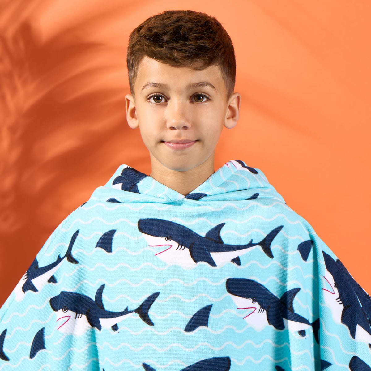 Kids Poncho Beach Towel Hooded Quick Dry Microfibre Holiday Swimming Absorbent