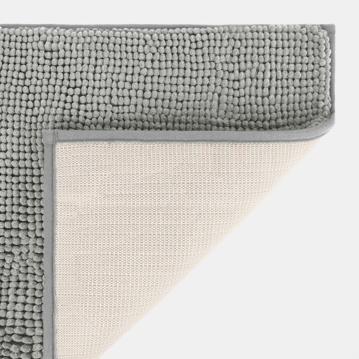 Brentfords Noodle Bath Mat Non Slip Shower Soft Highly Absorbent Chenille Shaggy