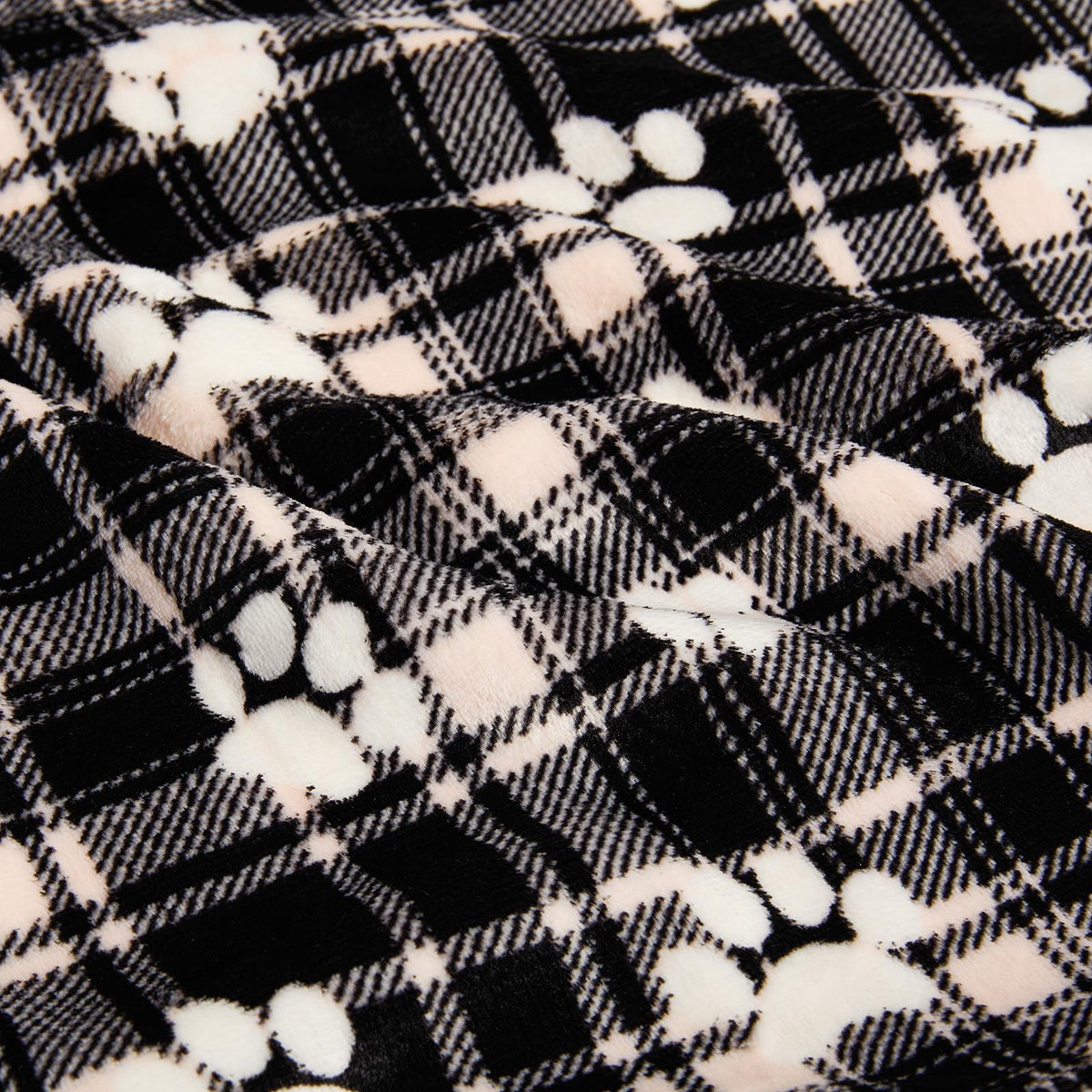 OHS Printed Pet Blanket Reversible Sherpa Fleece Dog Cats Thermal Calming Throw