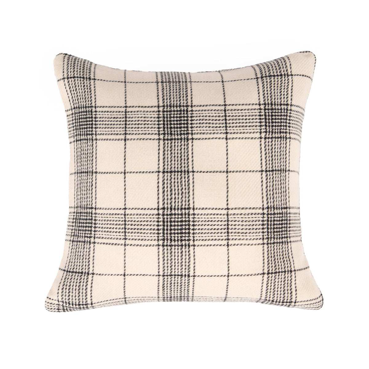 OHS Woven Check Cushion Covers 2 Pack Cases Luxury Home Decor