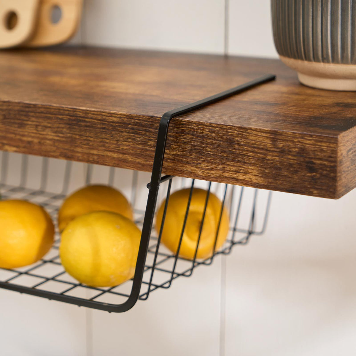 OHS Under Shelf Organiser Storage Wire Rack Basket Hook Hanger Kitchen Decor