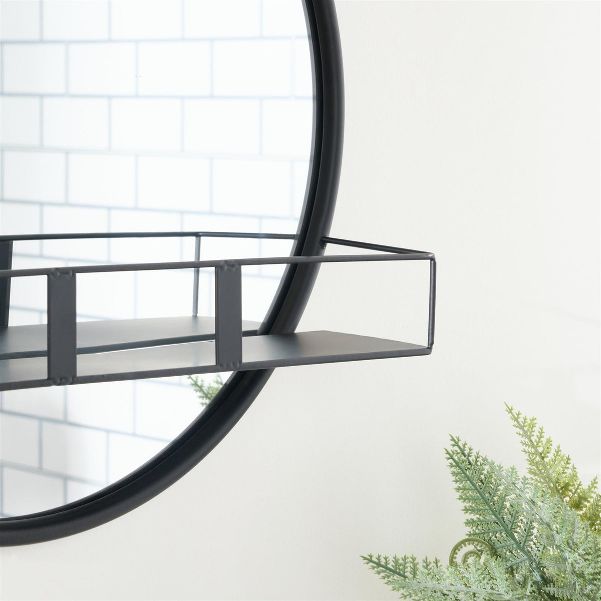 OHS Bathroom Mirror Metal Framed Vanity Wall Mounted Shower Home Decor