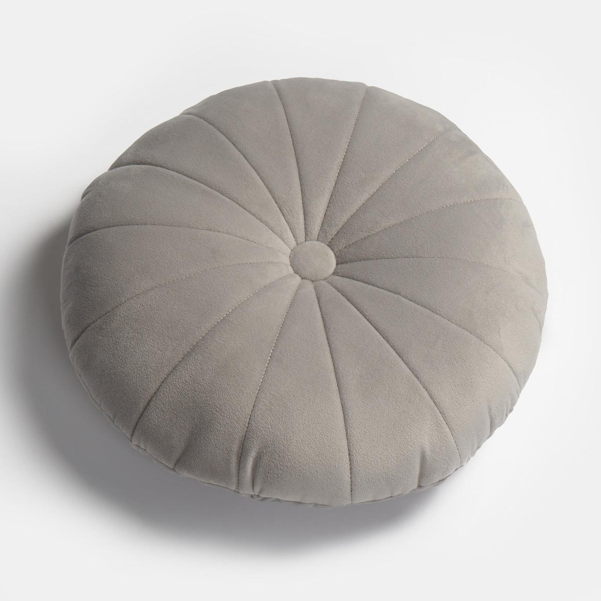 OHS Velvet Filled Cushion Round Bedroom Decor Scatter Chair Sofa Button Pillow