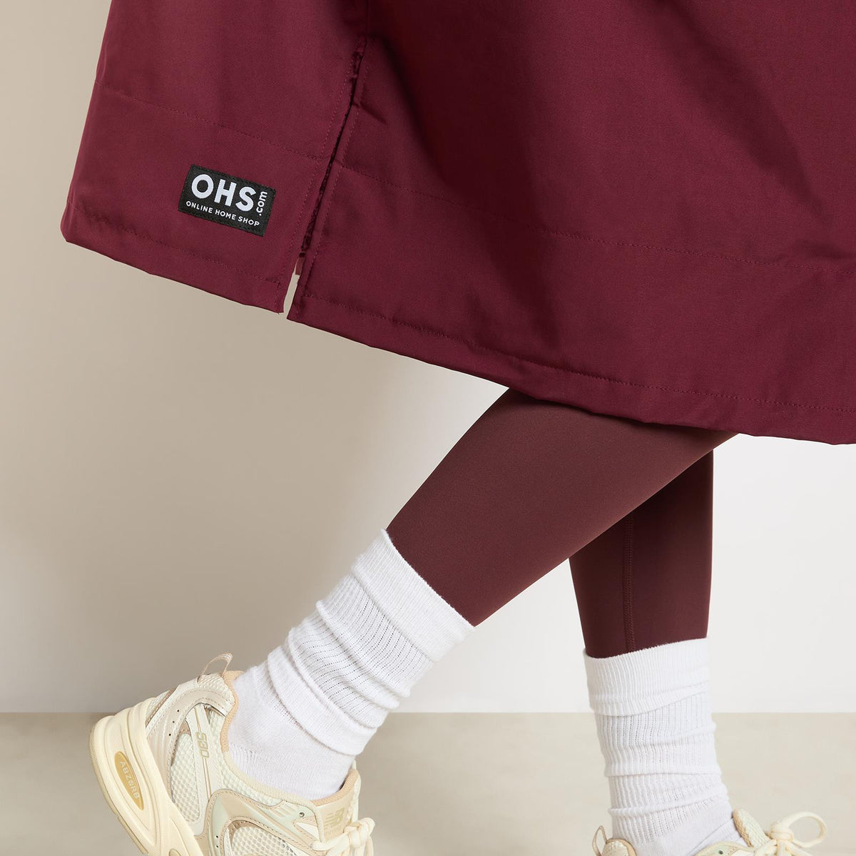 OHS Drying Changing Robe Sherpa Lined Water Resistant Oversize Coat Adults Kids