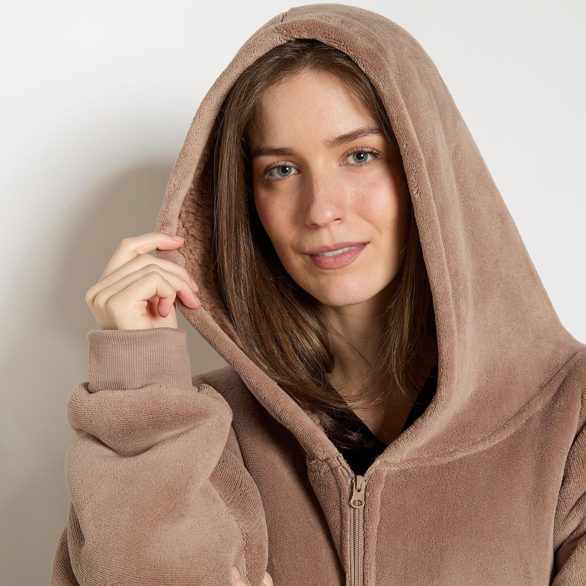 OHS Zip Up Hoodie Blanket Oversized Sherpa Fleece Thermal Sweatshirt Jumper