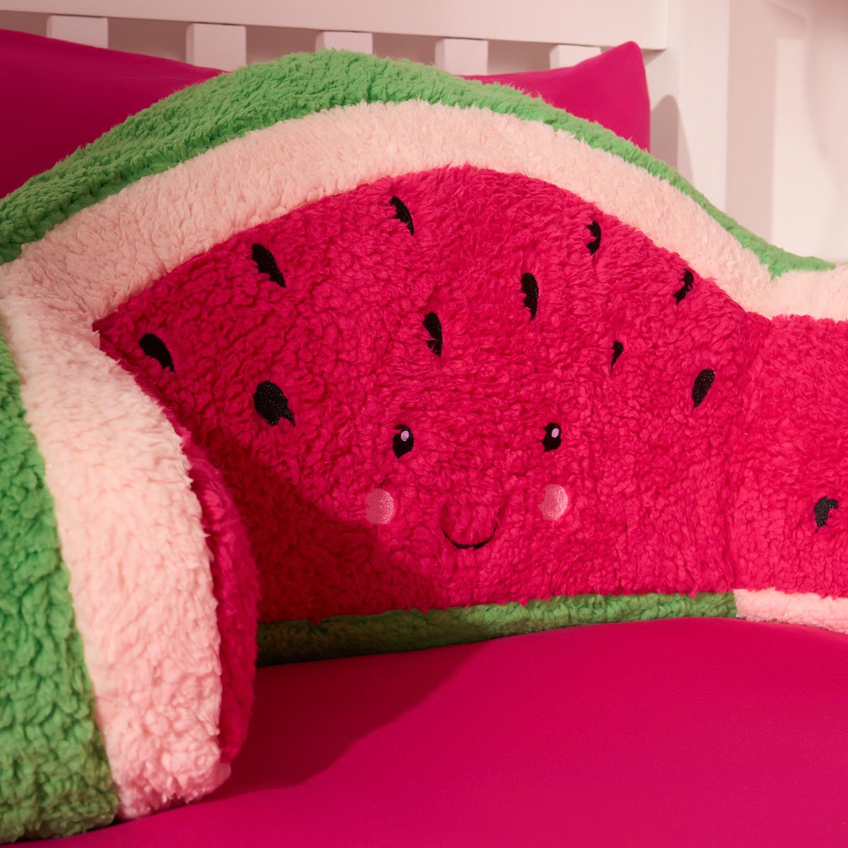 OHS Character Cuddle Cushion Soft Fleece Reading Pillow with Arms Bed Chair