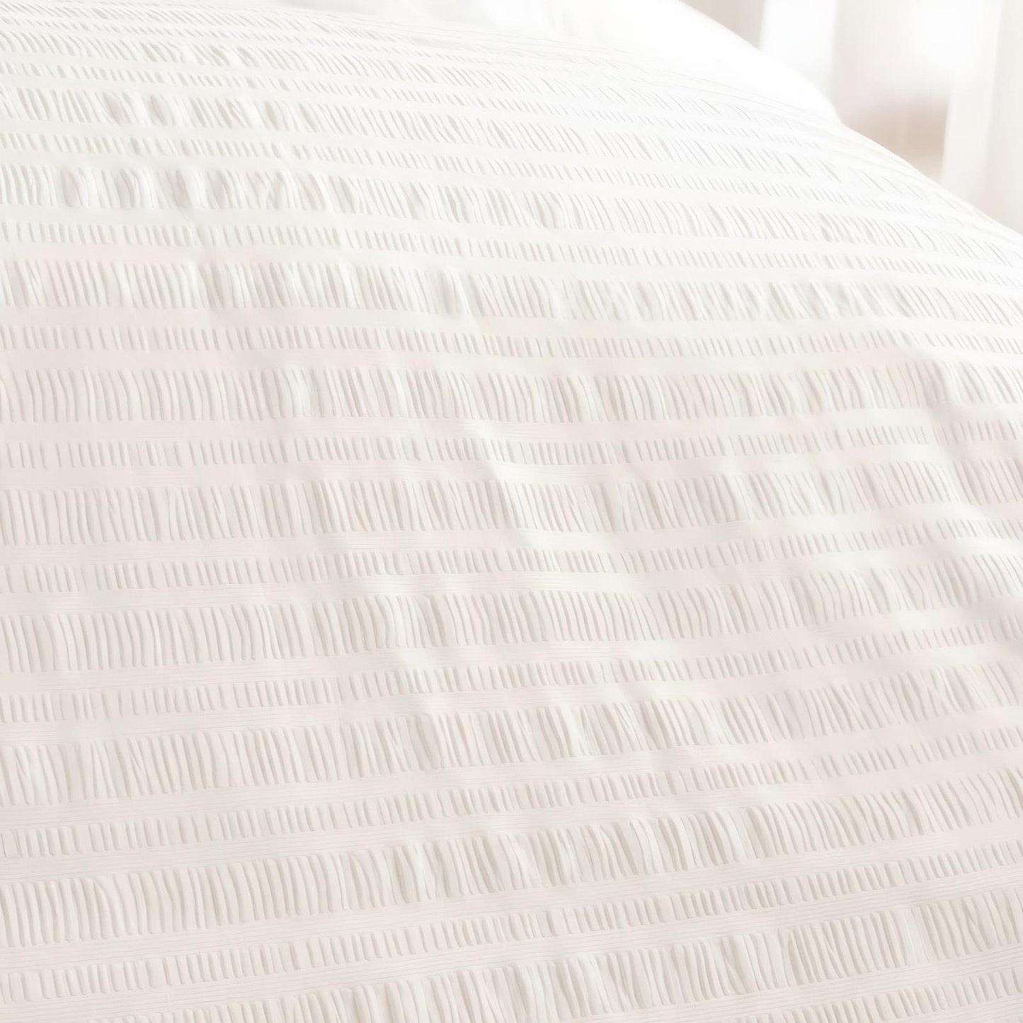 OHS Embossed Bedding Set Textured Duvet Cover with Pillowcase