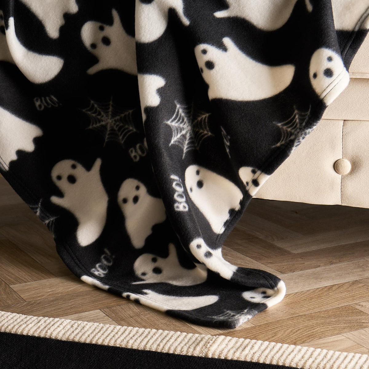 OHS Autumnal Halloween Throw Soft Polar Fleece Novelty Blanket Thermal Bedspread