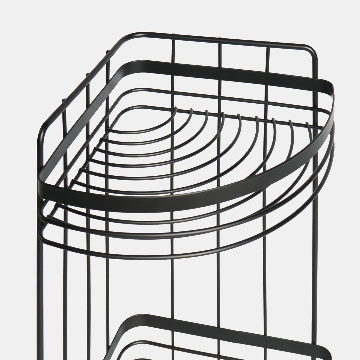 OHS 3 Tier Shower Caddy Bathroom Organiser Plastic Freestanding Corner Shelf
