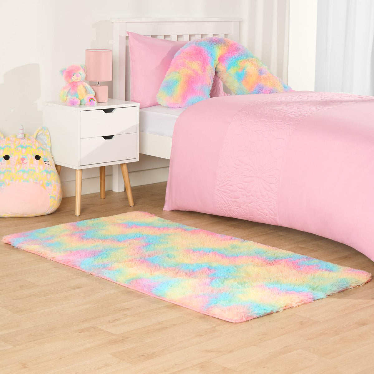 OHS Fluffy Rug Anti-Slip/Skid Shaggy Large Bedroom Non-Shed Floor Carpet Mat