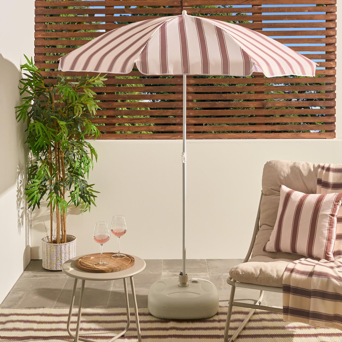 OHS Parasol Umbrella Garden Outdoor Canopy Table Patio Sun Shade