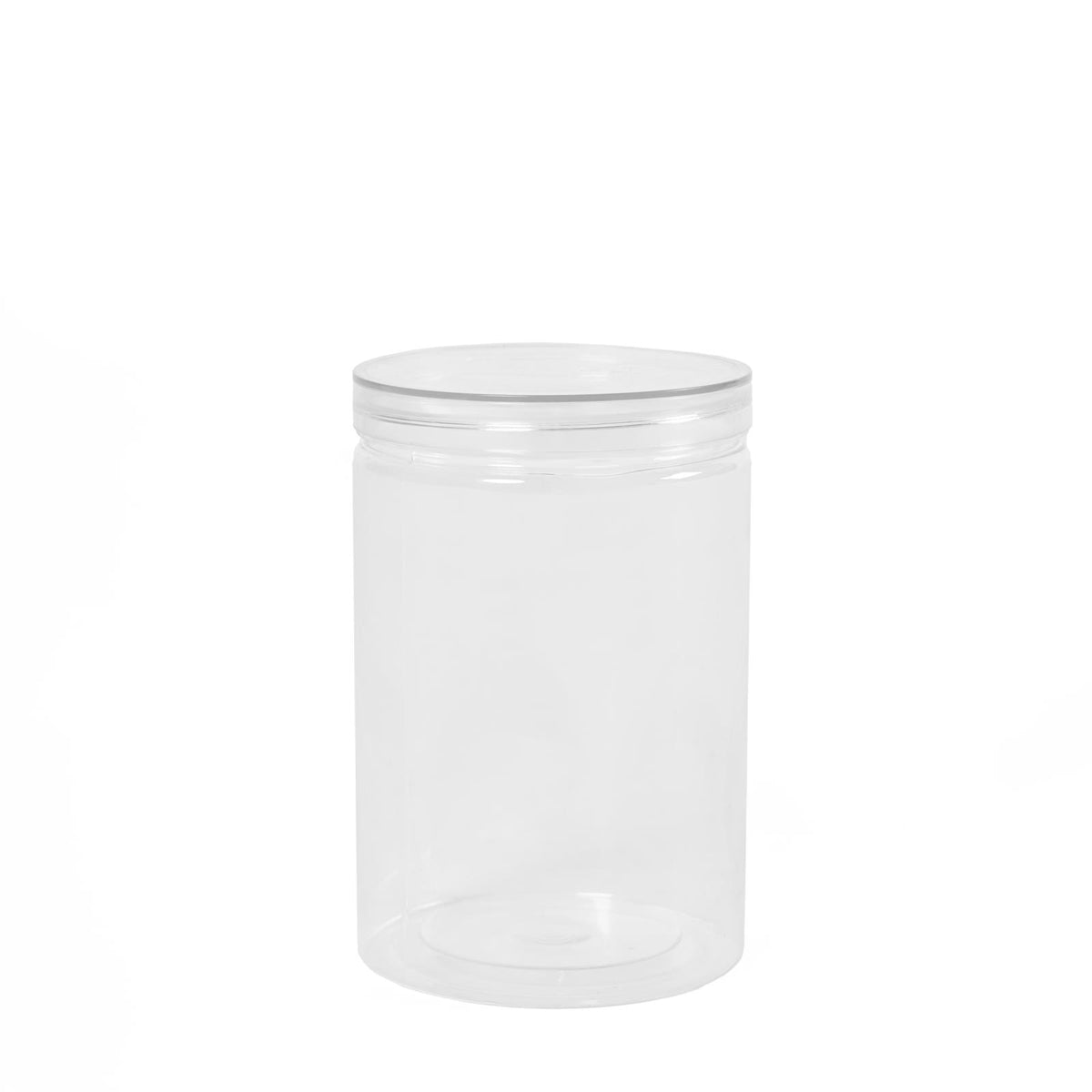 Storage Jar Round Plastic Food Organiser Tea Coffee Sugar Holder Tub Kitchen Pot