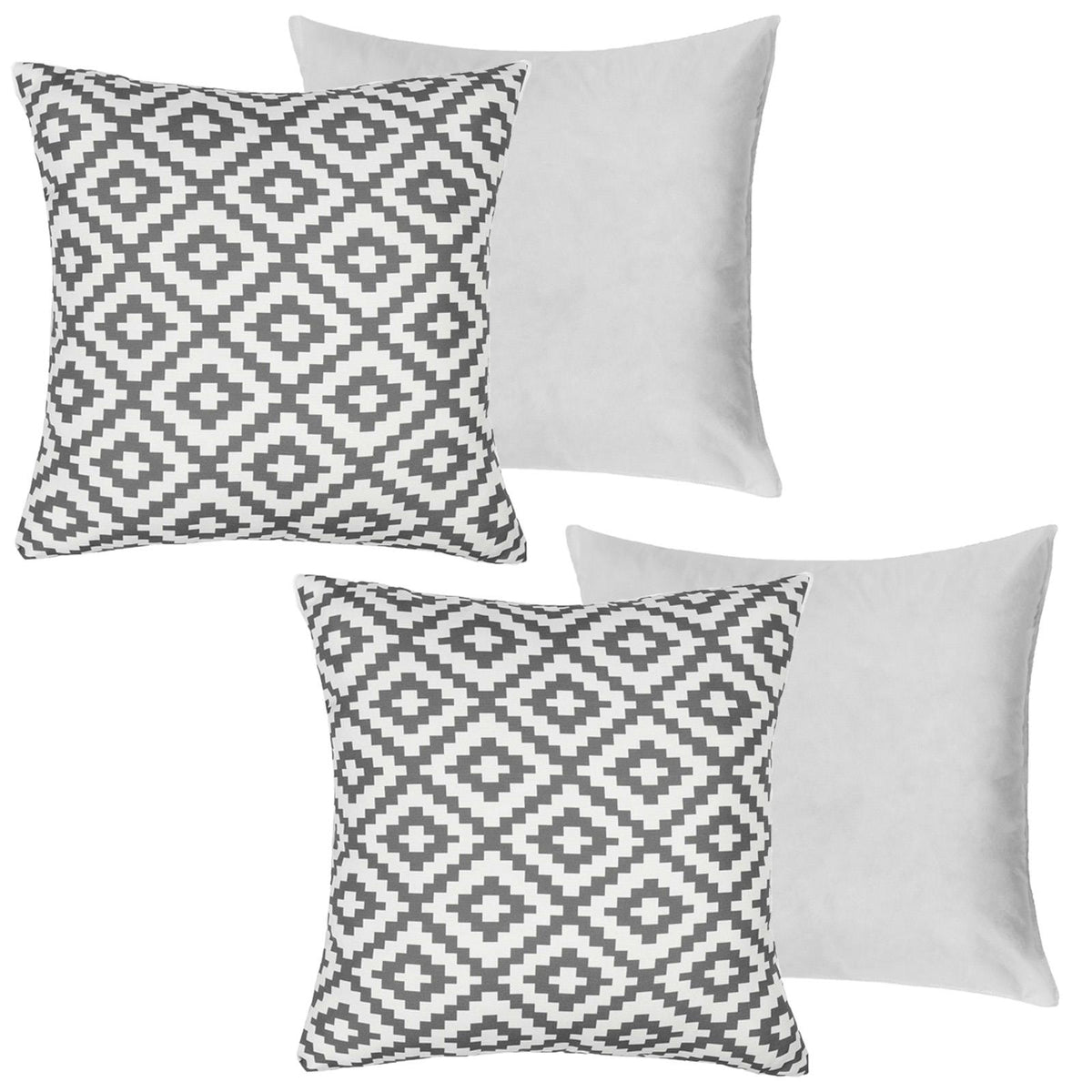 OHS Print Outdoor Cushion Covers Garden Water Resistant Filled Inserts Seat Set