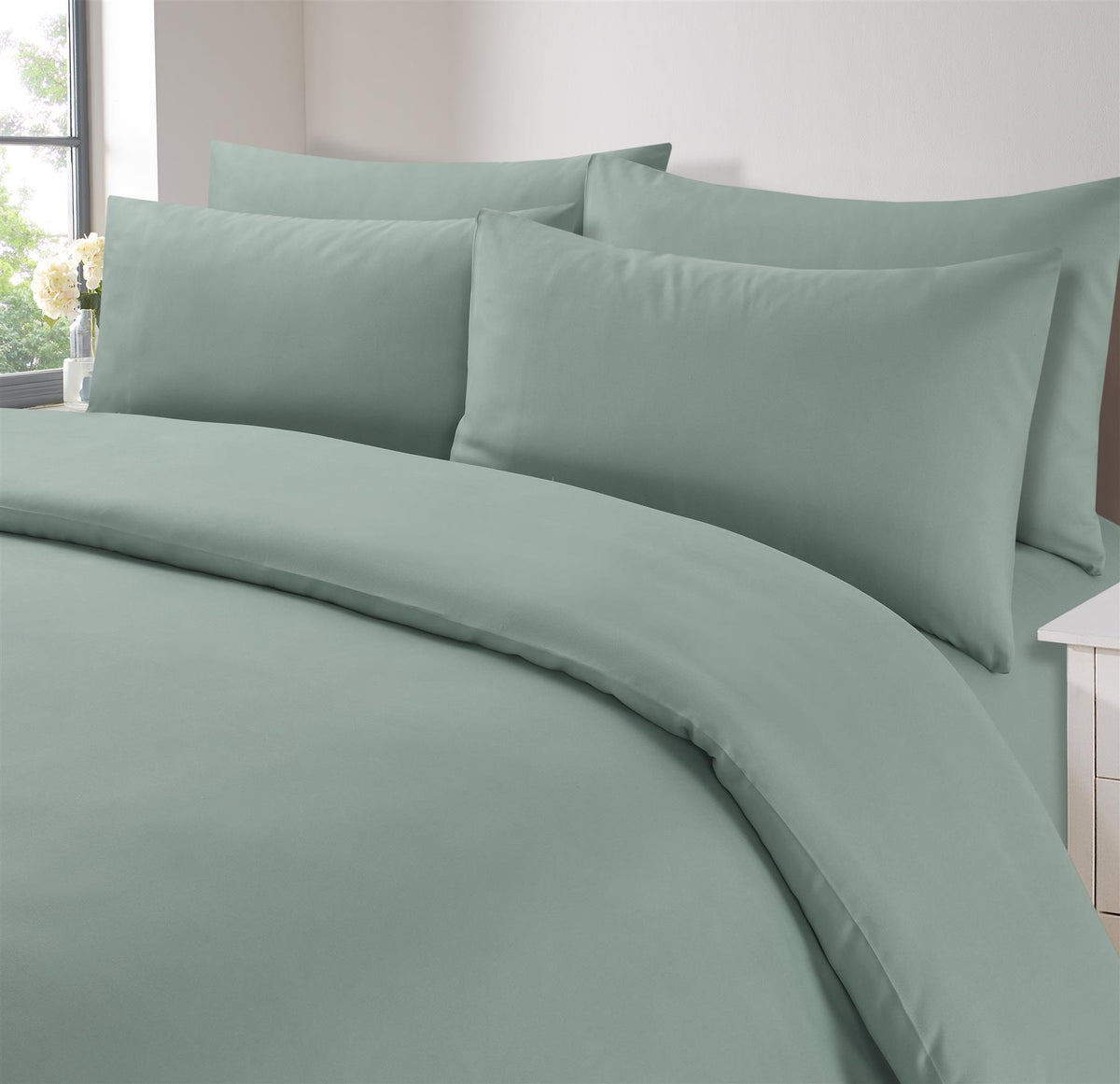 OHS Microfibre Housewife Pillowcases Set 2 Pack Wrinkle Resistant Pillow Covers