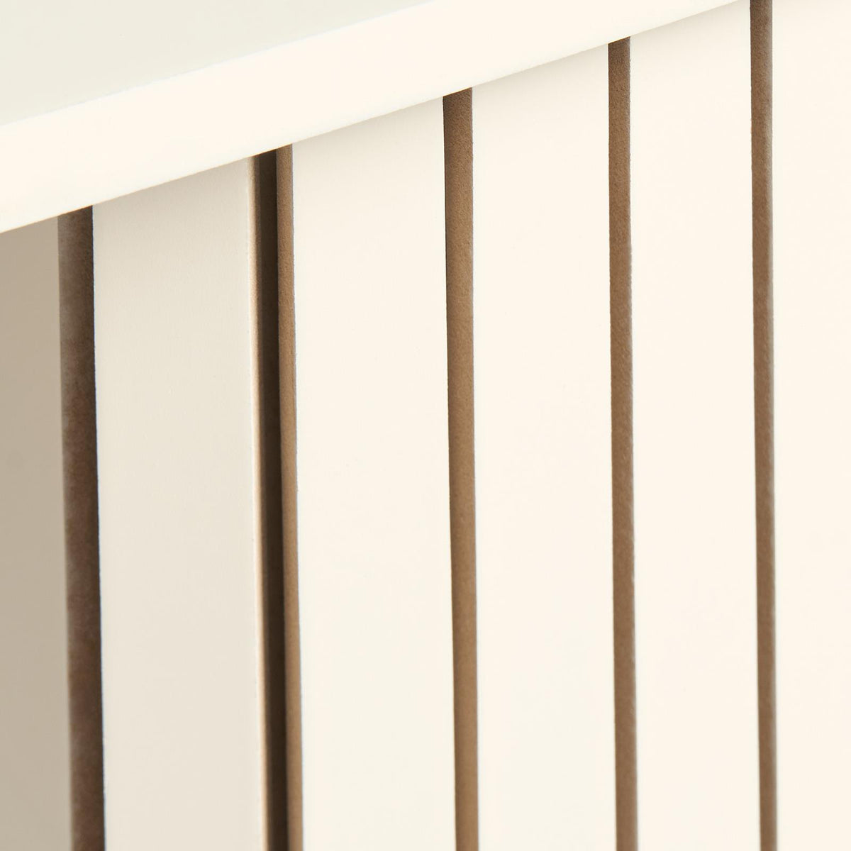 OHS Madison Console Table Ribbed Engineered Wood Entryway Display Unit Decor
