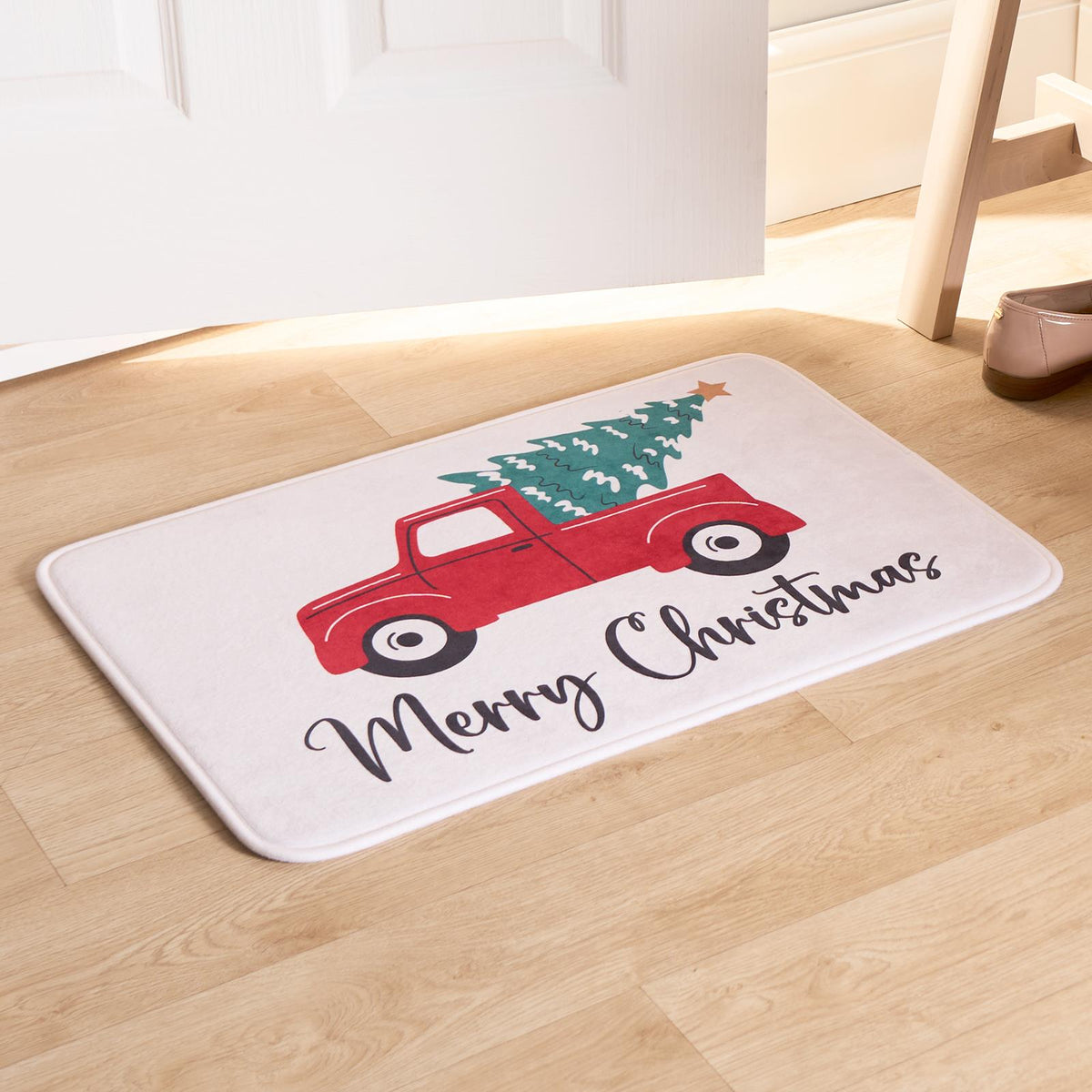 OHS Print Doormat Runner Xmas Festive Decorative Hallway Rug Kitchen Floor Mat