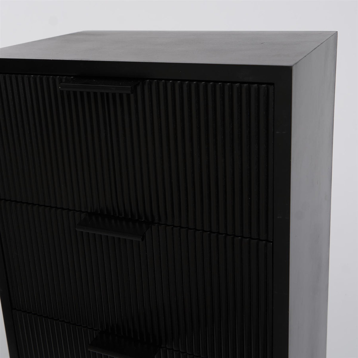 OHS Ribbed Drawer Unit Bedside Table 3/4/5/6 Draw Cabinet Nightstand Sideboard