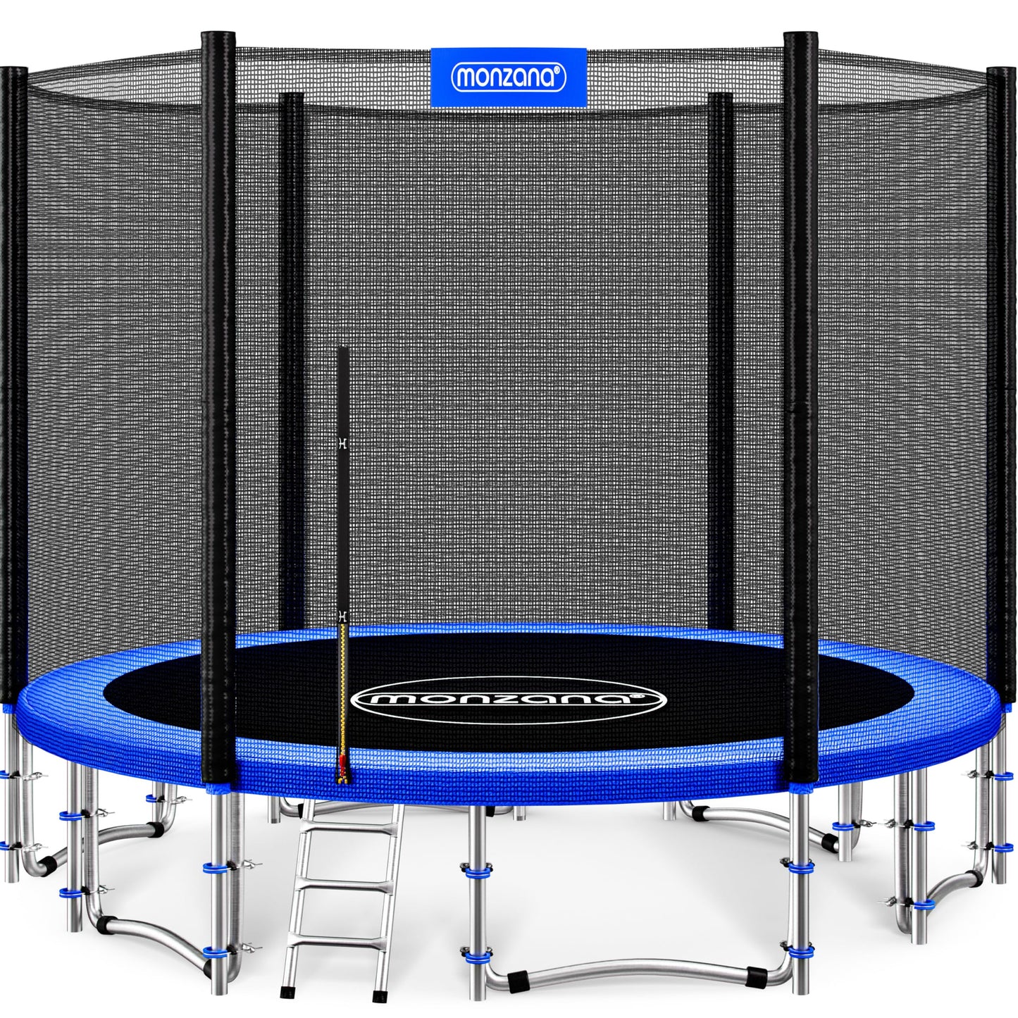 MONZANA® 6ft/8ft/10ft/12ft/14ft Trampoline Outdoor Set with Safety Net Ladder Heavy Duty Frame Cover Spring Tool for Kids Adults Garden Fitness Play Equipment Trampoline
