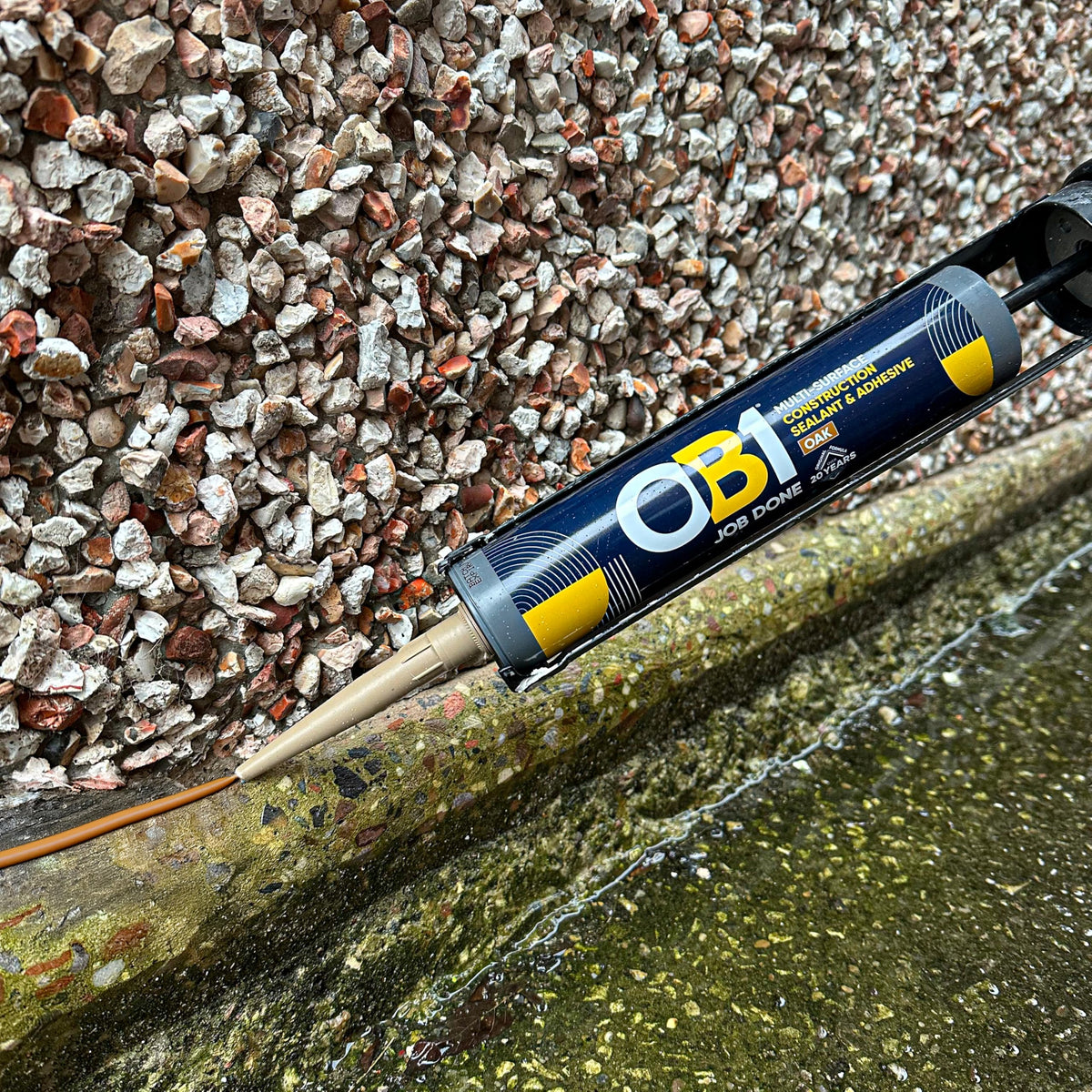 OB1 Clear Multi-Surface Construction Sealant & Adhesive, 290ml 2in1 formula