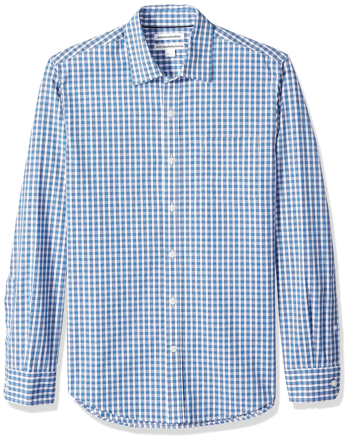 Amazon Essentials Men's Long-Sleeve Casual Poplin Shirt