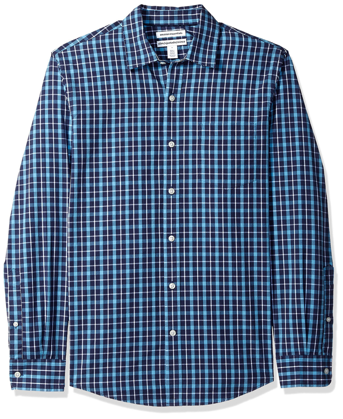 Amazon Essentials Men's Long-Sleeve Casual Poplin Shirt