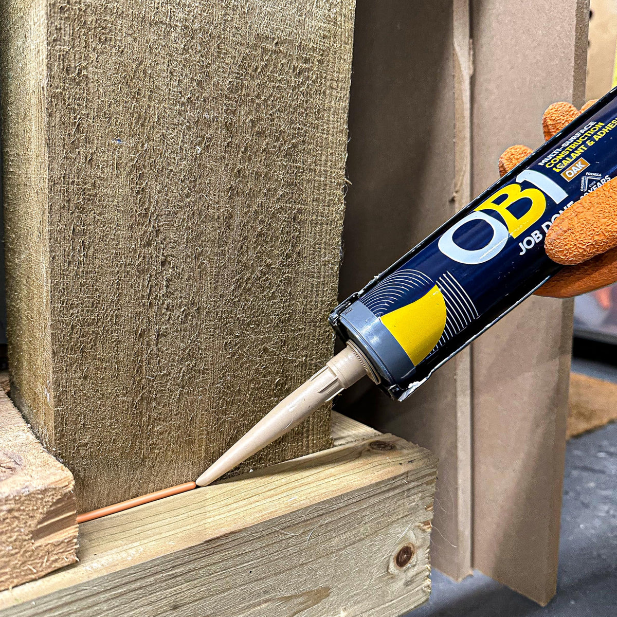 OB1 Clear Multi-Surface Construction Sealant & Adhesive, 290ml 2in1 formula