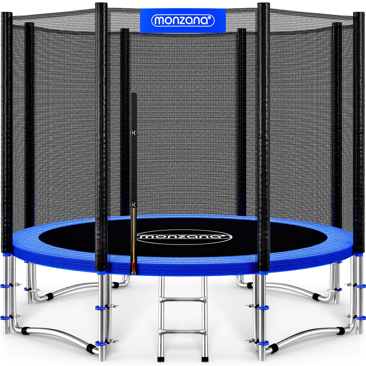 MONZANA® 6ft/8ft/10ft/12ft/14ft Trampoline Outdoor Set with Safety Net Ladder Heavy Duty Frame Cover Spring Tool for Kids Adults Garden Fitness Play Equipment Trampoline
