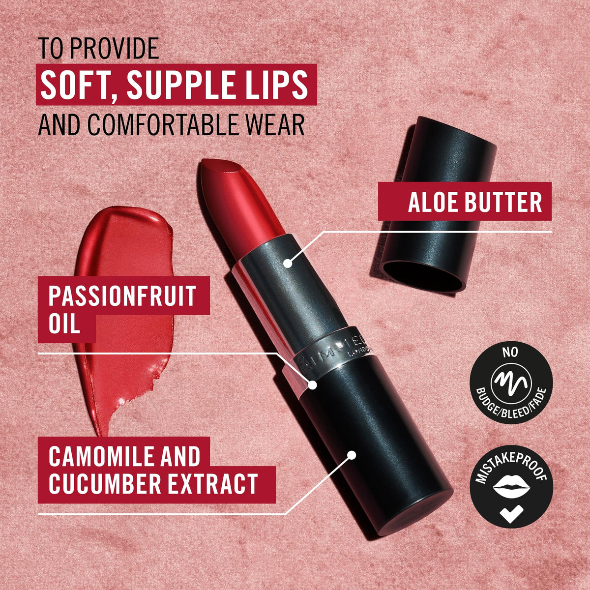 Rimmel Lipstick Lasting Finish Natural Birthday - 250 Nude Brown