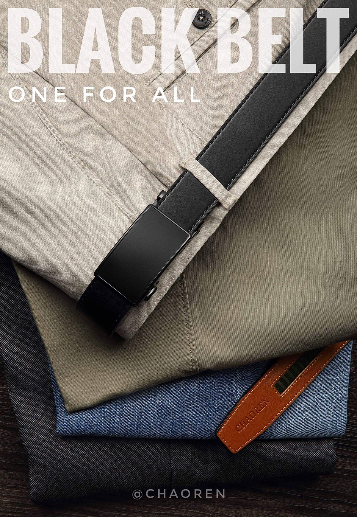 CHAOREN Belts for Men, 1 3/8" Ratchet Mens Belt Leather for Jeans, Dress