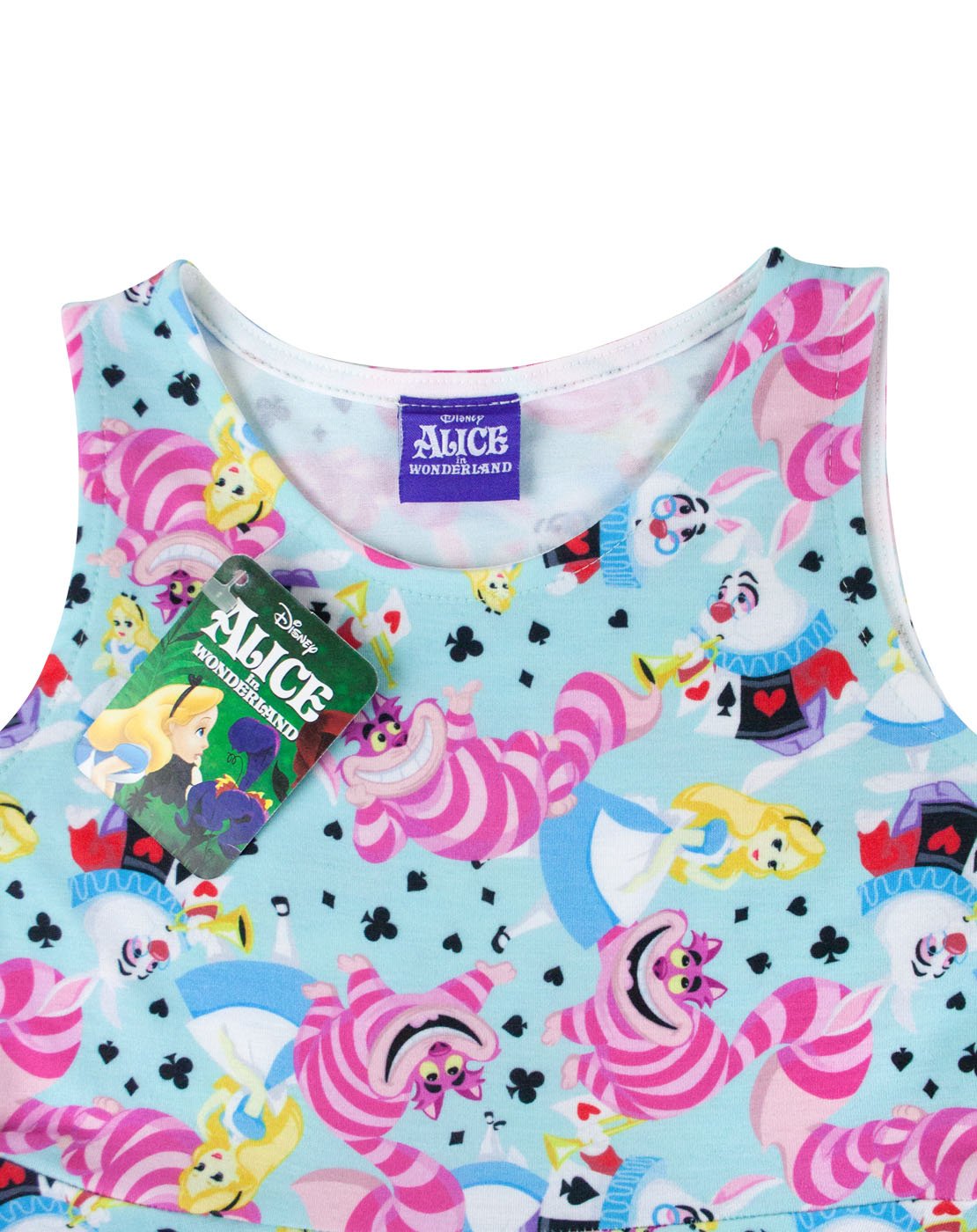 Disney Short Sleeve Skater Dress | Girls Blue | Official Merch