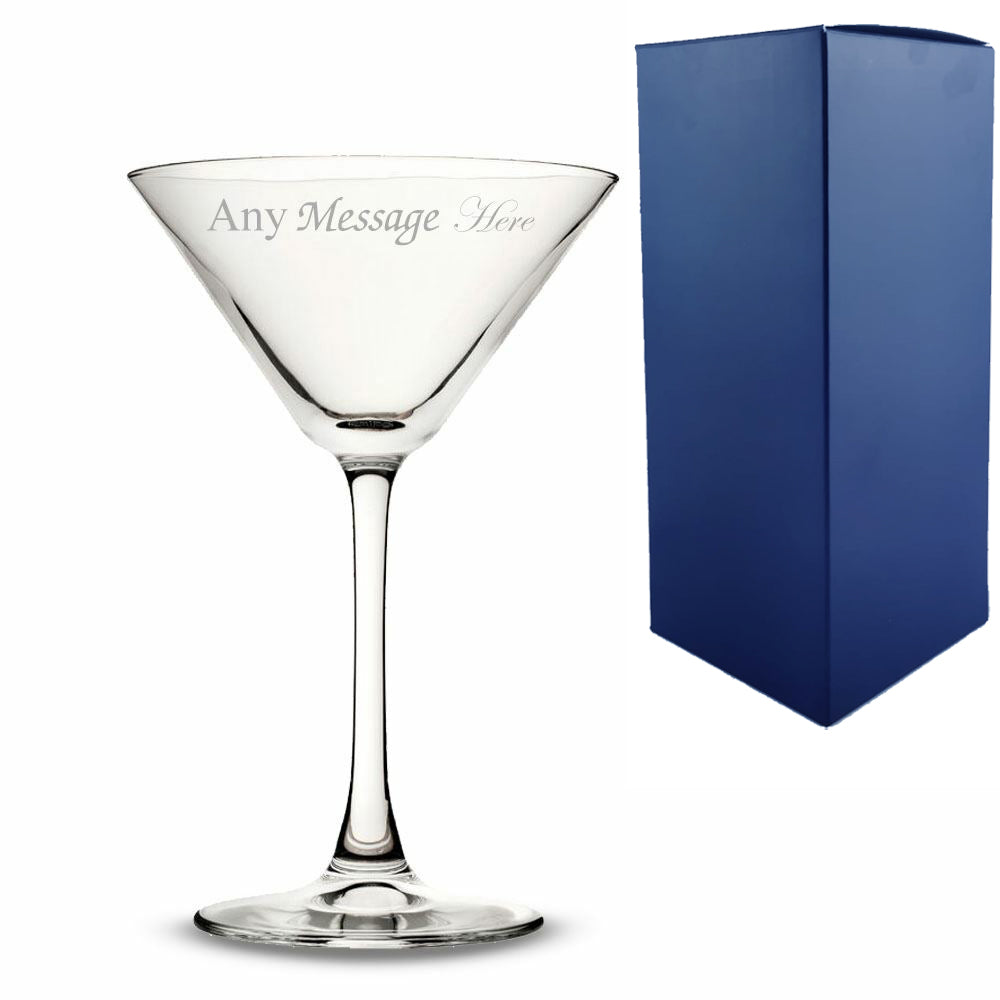 Engraved Enoteca Martini Glass Image 2