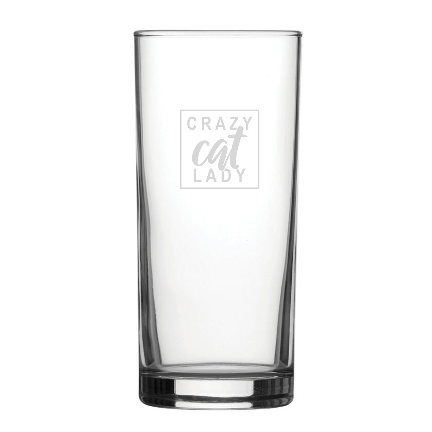 Leave Me Alone I'm Only Talking To My Cat Today - Engraved Novelty Hiball Glass Image 2