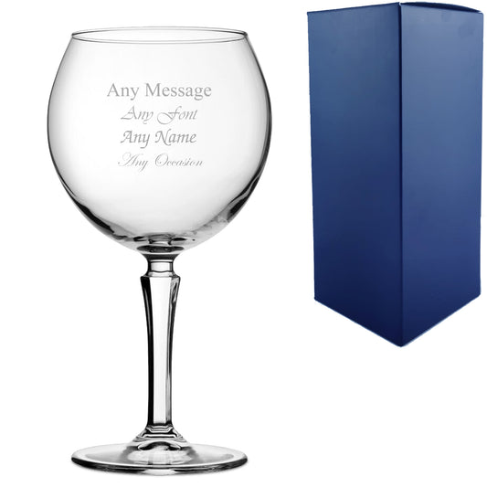 Engraved Hudson 23oz Gin Balloon Cocktail Glass - Image 1