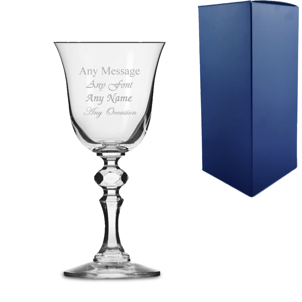 Engraved 155ml Jasmine White Wine Glass With Gift Box Image 2