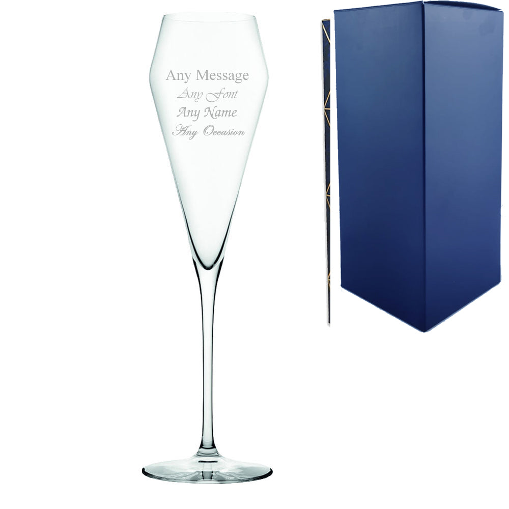 Engraved Edge Champagne Flute 7.5oz With Gift Box Image 2