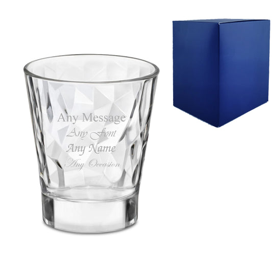 Engraved 80ml Diamond Shot Glass Image 1